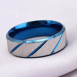 VIEN Unisex Personality Striped Finger Ring-image-69