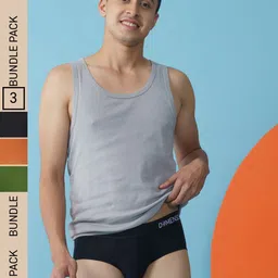 DAMENSCH Men Pack of 3 Solid Anti-Bacterial Basic Briefs DAM-POP-B-COB-GF-CA-PACK-3-MIX-image-14