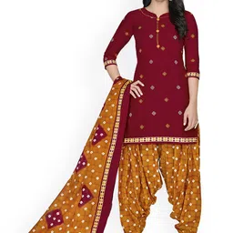 MIRAAN Notched Neck Floral Printed Regular Pure Cotton Kurta with Patiala & Dupatta-25