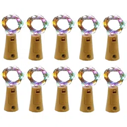 ENORMITY 10 Pcs Beige & Pink Cork String Light-31