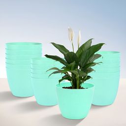Kuber Industries Green 18 Pieces Lightweight Planters-21
