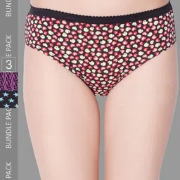 Dollar Missy Pack of 3 Deep Printed Outer Elasticated Hipster Panty MMBB-101P-ASST02-PO3-picture-5