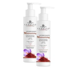 Verdant Natural Care Set Of 2 Kumkumadi Moisturizer Body Lotion with SPF 20 - 200 ml Each-56