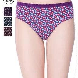Dollar Missy Women Pack of 4 Printed Hipster Panties-11