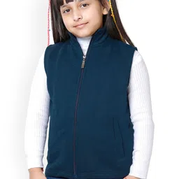BAESD Girls Fleece Lightweight Open Front Jacket-image-36