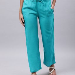 Souchii Women Blue Liva Palazzos-image-32