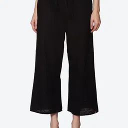 Biba Women Black Solid Ethnic Palazzos-picture-27