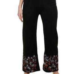 BAESD Floral Printed Flared Knitted Wool Ethnic Palazzos-52