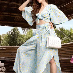 Sera Women Floral Printed Flared Palazzos-image-55