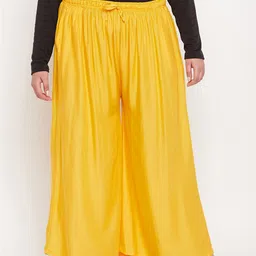 CLORA CREATION PLUS Women Flared Palazzos-image-83
