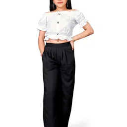 BAESD Girls Crop Bardot Top with Palazzos-image-66