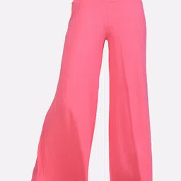LAASA SPORTS Women Pink Knitted Palazzos-image-82