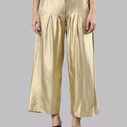 Femmora Women Flared Fit High Rise Pleated Trousers-image-96