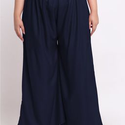 Trend Level Women Mid Rise Flared Palazzos-46