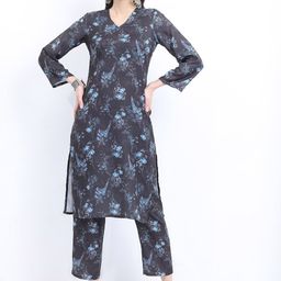 KETCH Floral Printed Regular Straight Kurta with Palazzos-image-69