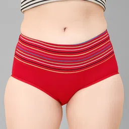 DEALSEVEN FASHION Women Striped High-Rise Hipster Brief-picture-10