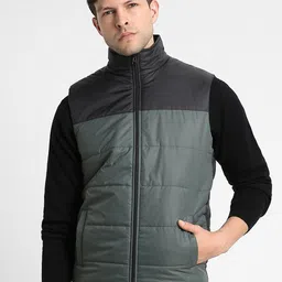Dennis Lingo Colourblocked Quilted Jacket-17