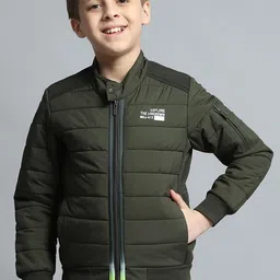 Monte Carlo Boys Mandarin Collar Solid Casual Lightweight Padded Jacket-image-72