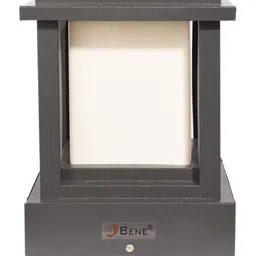 BENE Grey & White Rectangle Self-Assembly Metal Outdoor Lamp-image-49