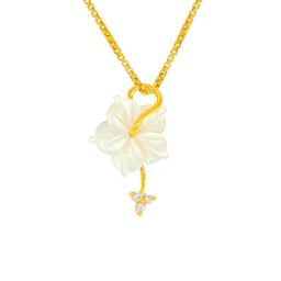 BHIMA 22KT Gold Mother of Pearl Pendant-1.14gm-image-7