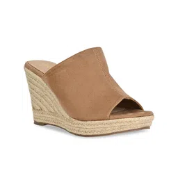 Rocia Open Toe Suede Wedge Heels image 1