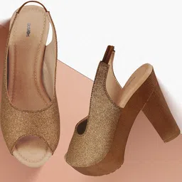 Action Embellished  Party Block Peep Toes-10