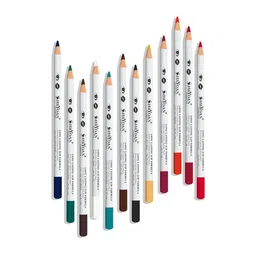 SHRYOAN Set of 12 Long Lasting ILip Formula Lip Liner & Eyeliner Pencil - 01-10