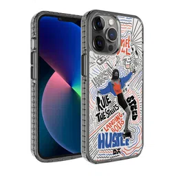 DailyObjects Blue & Silver Printed  Drift4L Stride 2.0 iPhone 12 Phone Case-2