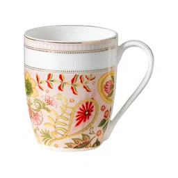 CLAY CRAFT Oxford White & Green Printed Ceramic Glossy Easy To Clean Mug 300ml-image-41