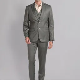 AD By Arvind Men Reversible Waistcoat Single-Breasted Three Piece Suit-image-63