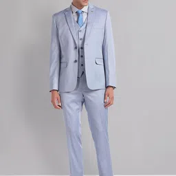 AD By Arvind Men Reversible Waistcoat Single-Breasted Three Piece Suit-image-60