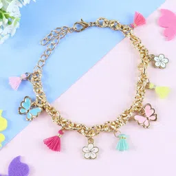 Asthetika Kids Girls Gold-Plated Charm Bracelet-image-84