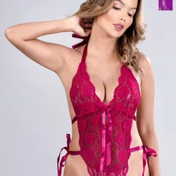 PIBU Pack Of 2 Net Halter Neck Baby Doll-picture-0