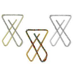 VAMA Set Of 3 Studded Safety Saree Pins-image-0