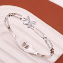Designs & You Silver-Plated Bangle-Style Bracelet-image-93
