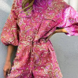 StyleCast x Revolte Ethnic Printed Playsuit-image-1