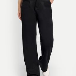 BROADSTAR Women Smart Straight Fit High-Rise Easy Wash Regular Trousers-picture-19