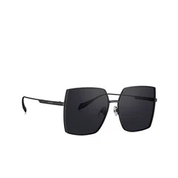 BOLON EYEWEAR Women Purple Lens & Black Square Sunglasses with Polarised Lens-50