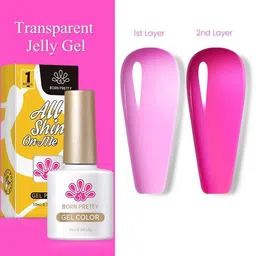BORN PRETTY All Shine On Me Jelly Nude Soak Off Varnish Gel Nail Polish 10ml - JN38-9