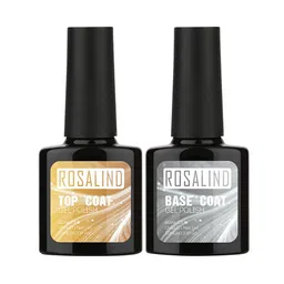 ROSALIND Set of 2 Top Coat and Base Coat Semi Permanent Gel Nail Polish Gel Lacquer RBTC2-01 20 ml-11