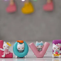 eCraftIndia Pink & Blue Love Animated Characters Showpiece-26