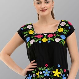 TAARAA Floral Embroidered Top-image-83
