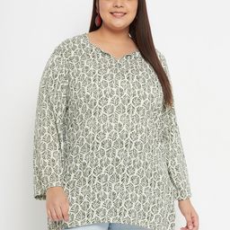 VINAAN Plus Size Floral Printed Top-picture-14