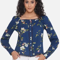 KALINI Floral Print Top-image-48