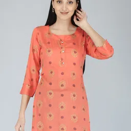 HIGHLIGHT FASHION EXPORT Floral Printed Round Neck Casual Top-image-81