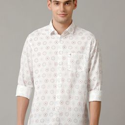 CAVALLO by Linen Club Men Contemporary Slim Fit Floral Opaque Printed Casual Shirt-image-28