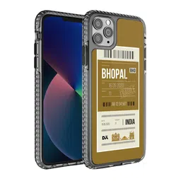 DailyObjects Transparent & Yellow Printed 
iPhone 11 Pro Back Cover-0