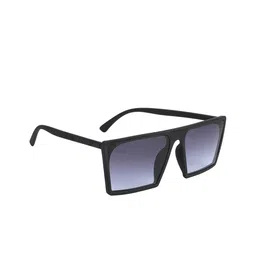 Mast & Harbour Unisex Blue Lens & Black Square Sunglasses with UV Protected Lens-12