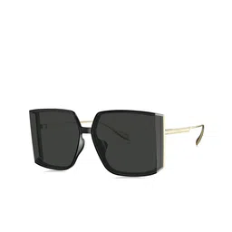 BOLON EYEWEAR Women Grey Lens & Black Square Sunglasses with UV Protected Lens-55