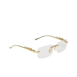GARTH Lens & Square Sunglasses With UV Protected Lens GRT_CARTR_GLD-WHT-19
